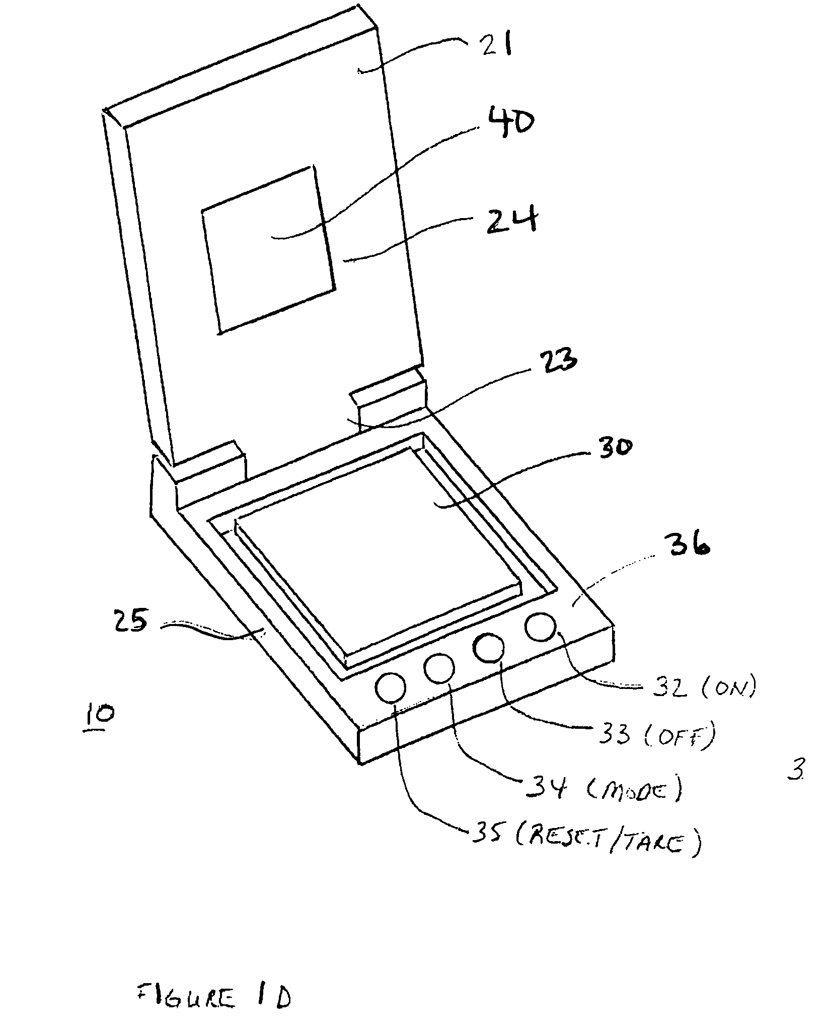 Handheld electronic scale with background digital animation on display screen