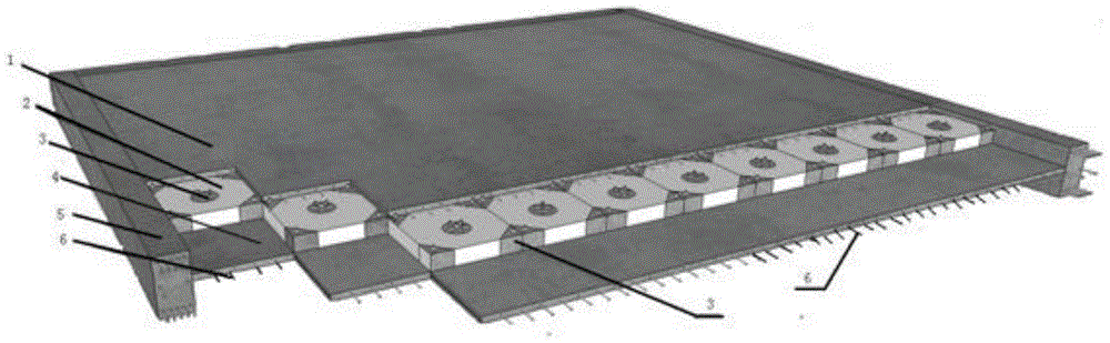 Rib-free beam mold box sandwiched reinforced concrete floor system