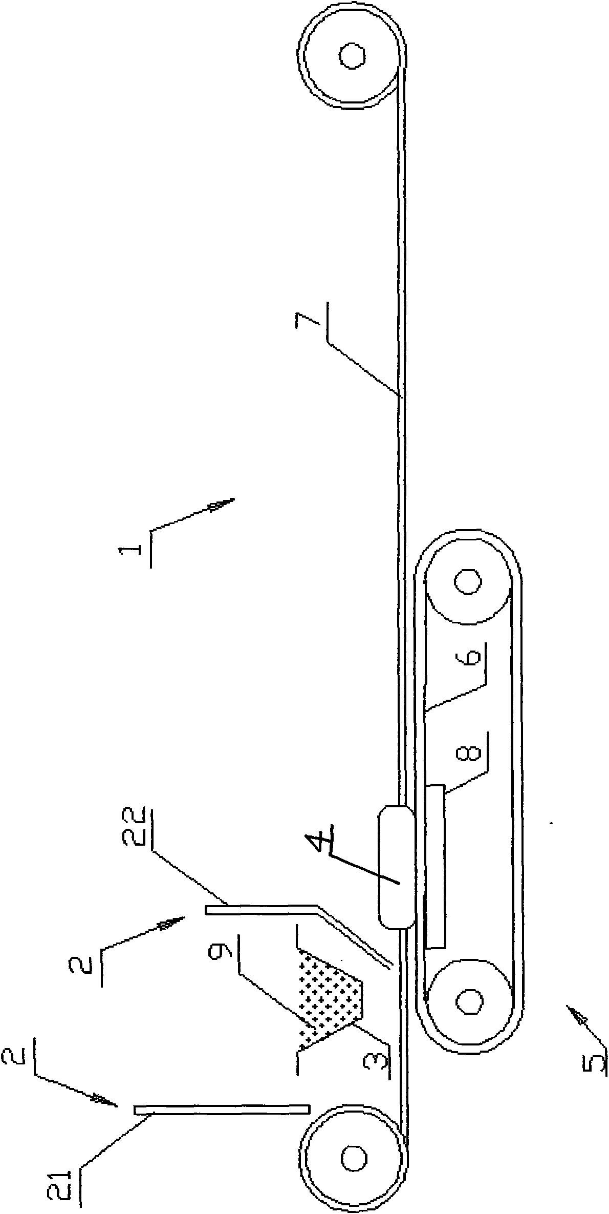 Plaster wall cloth production method and production device thereof