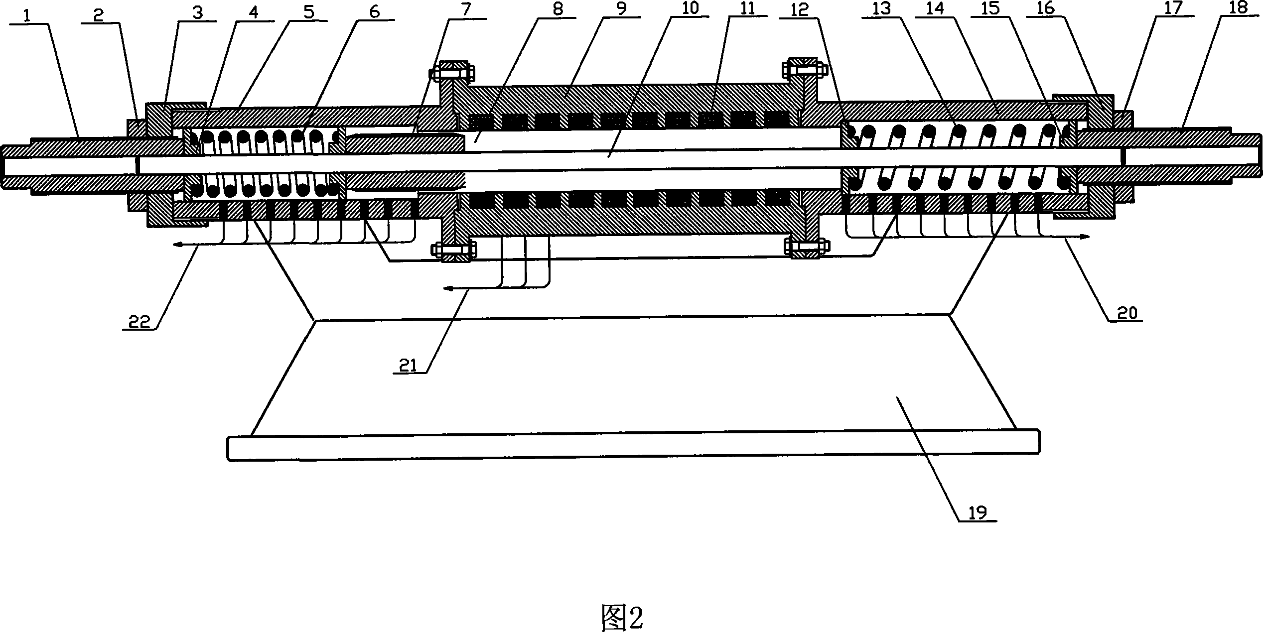 Linear motor accelerated impact spring fatigue test device