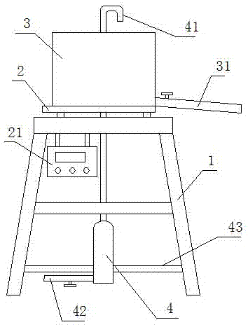 Quantitative water adding device of noodle-making machine