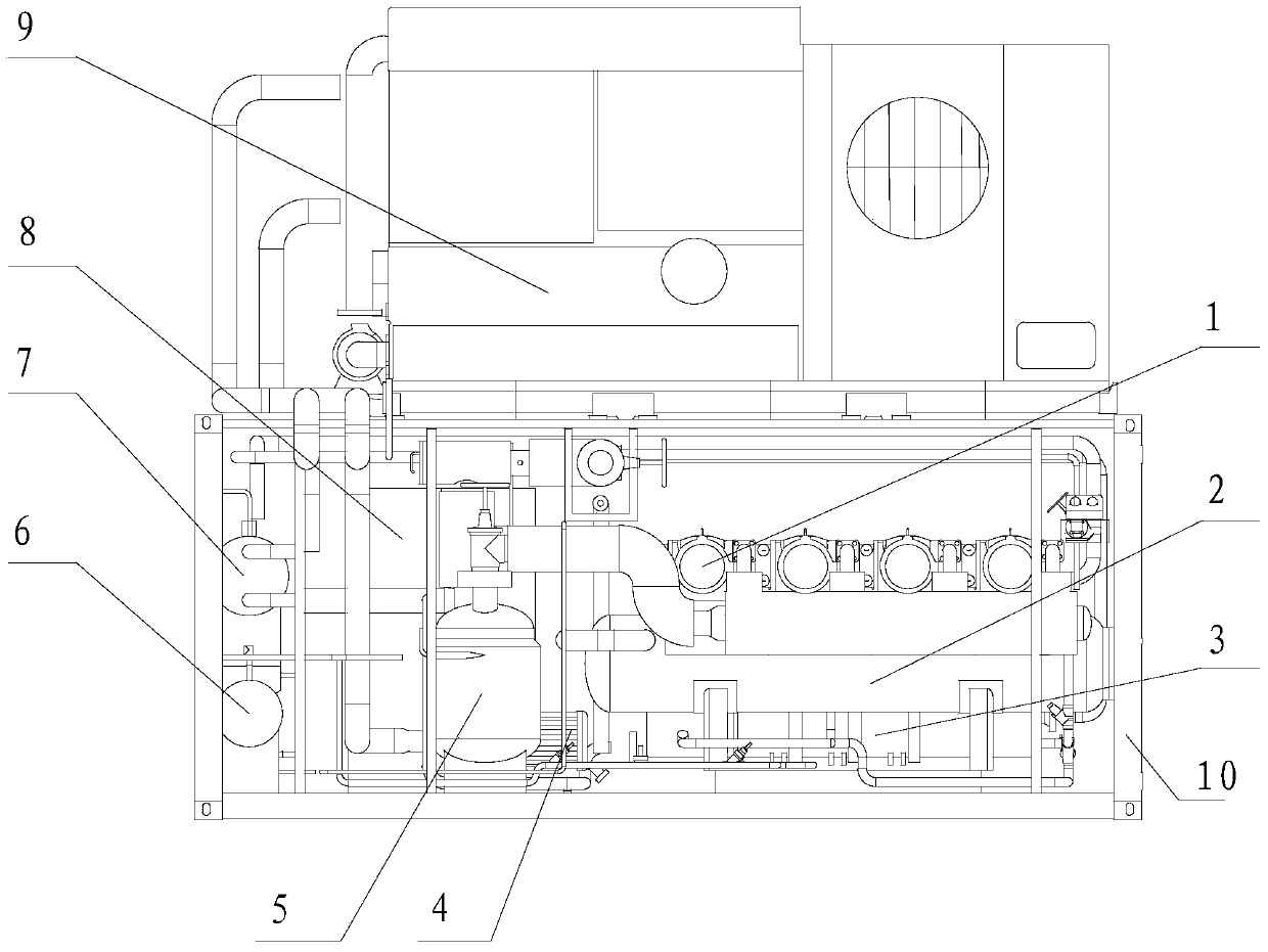 Refrigeration systems for supplying cold to construction sites