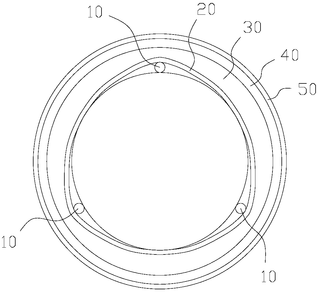 Glass fiber-reinforced plastic composite pipe and machining method thereof