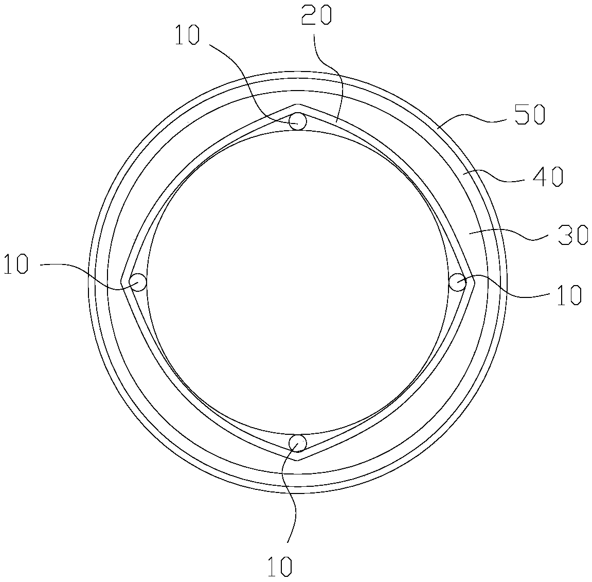 Glass fiber-reinforced plastic composite pipe and machining method thereof