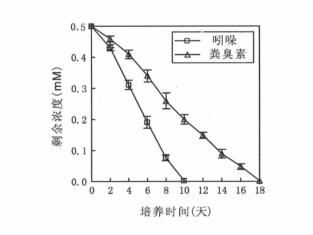 Application of indole and skatole degrading strain LPC24