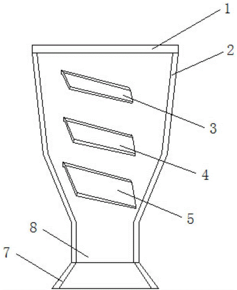 Clinker silo for containerized bulk conveyor