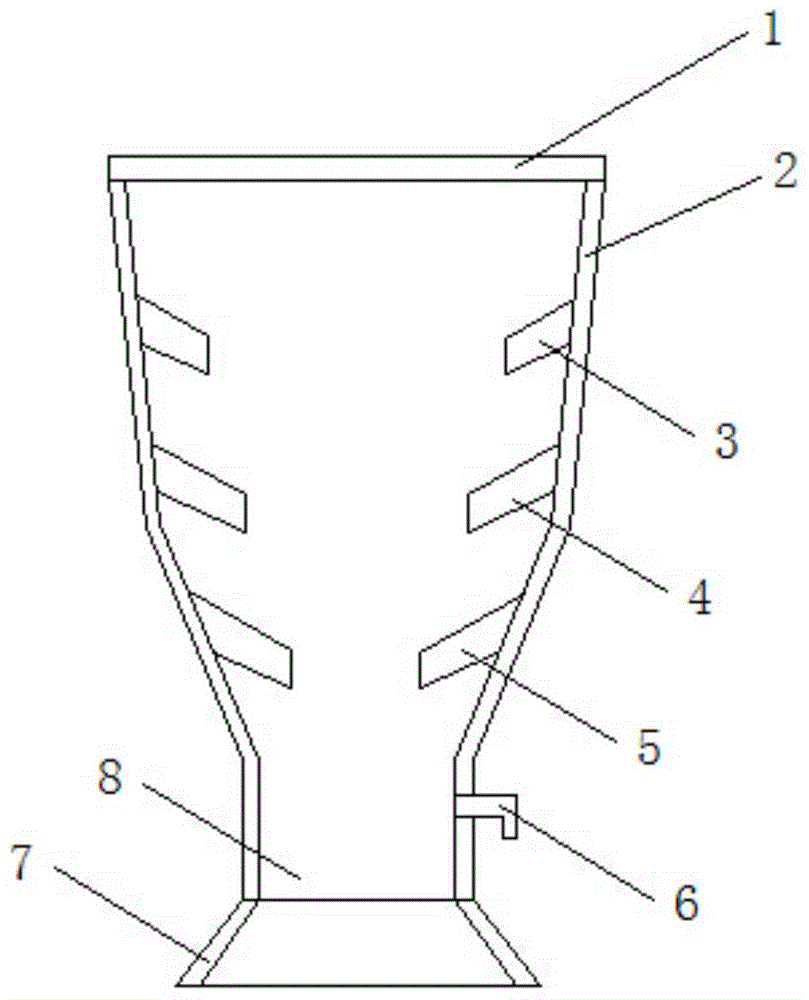 Clinker silo for containerized bulk conveyor