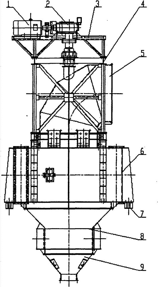 Low-resistance and high-efficiency powder concentrator