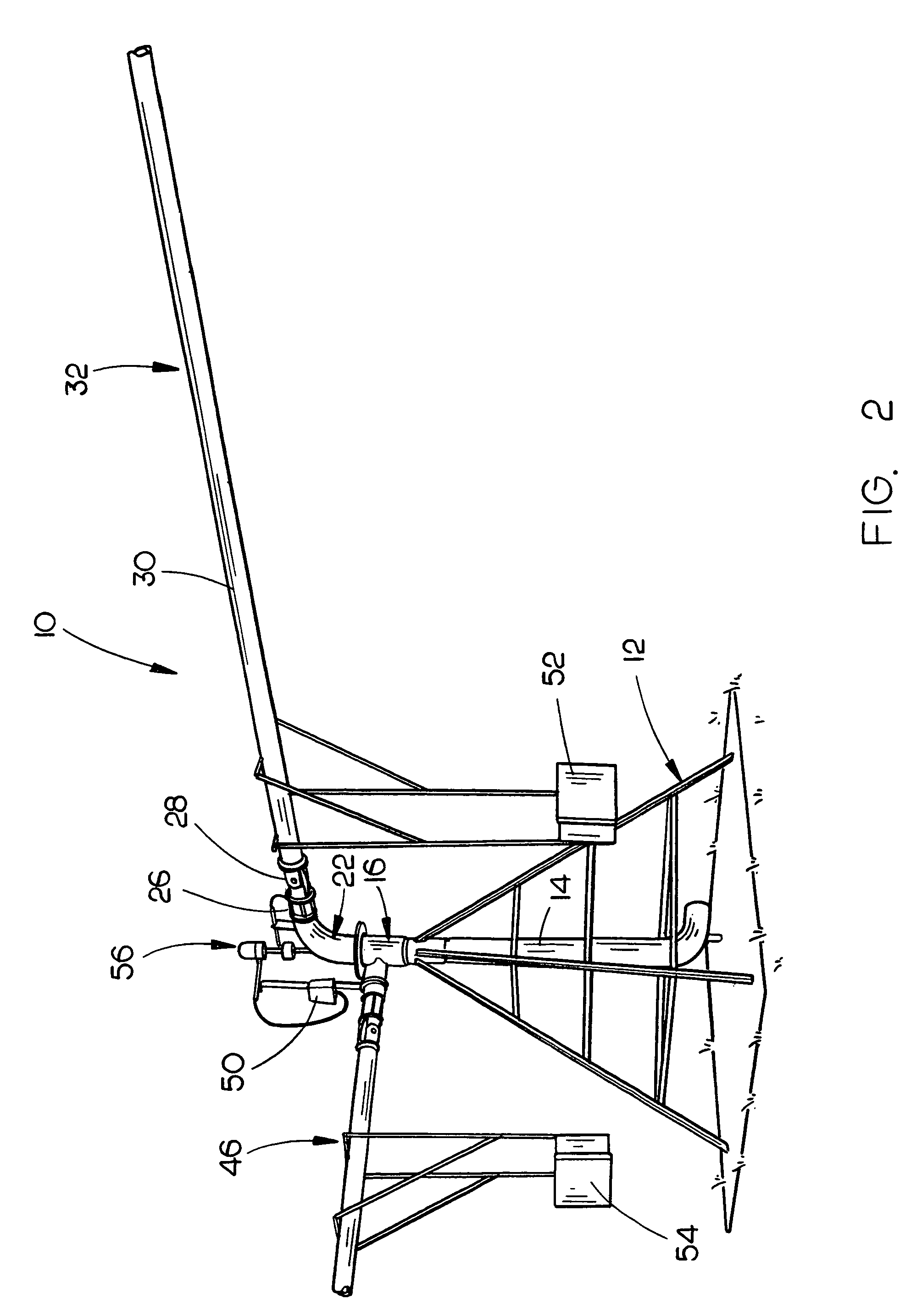 Dual span center pivot irrigation system