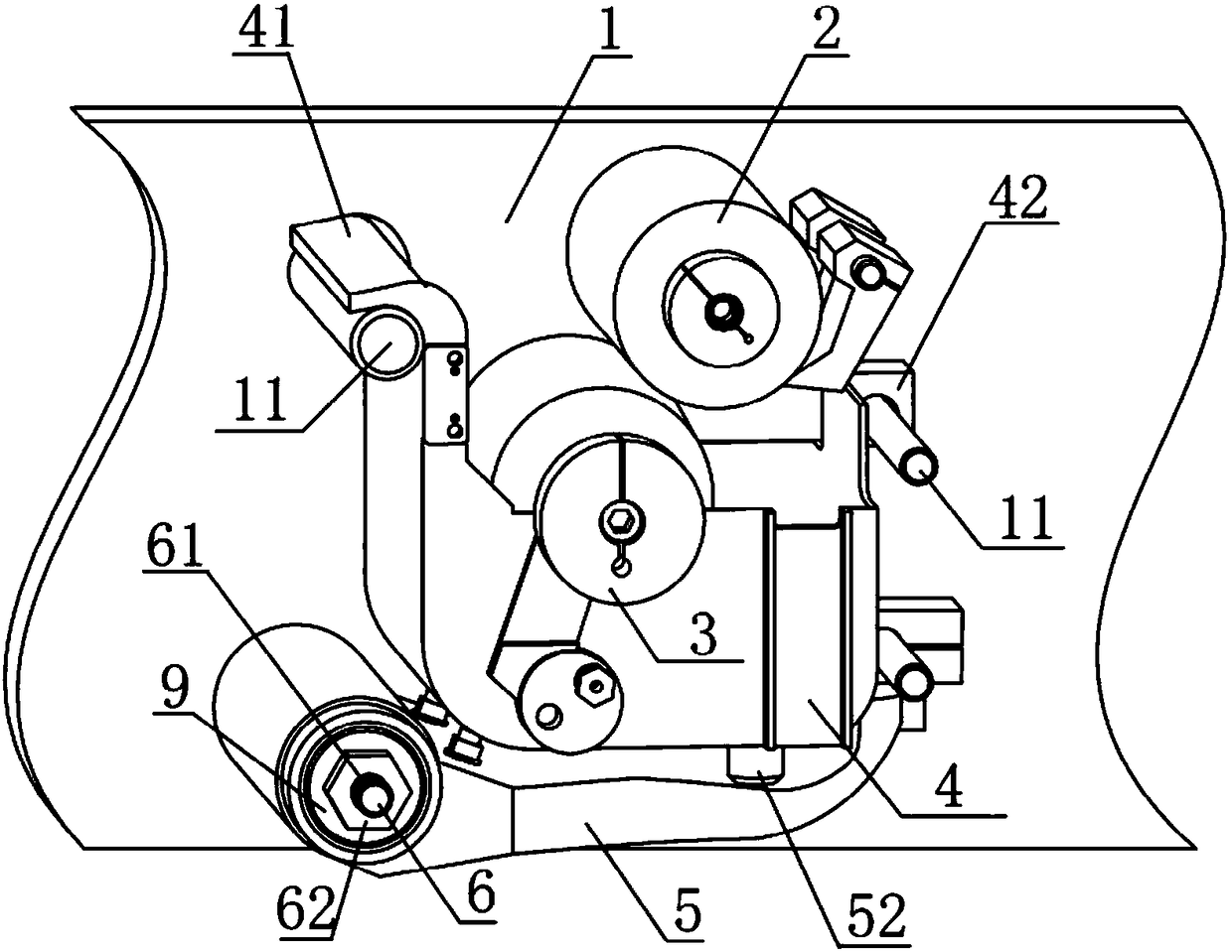 A cigarette machine glue control glue application assembly