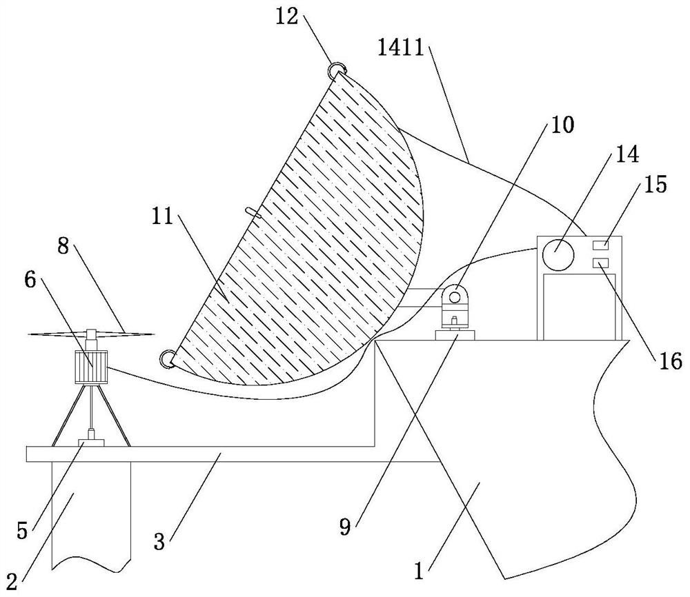 Urban ecological river channel underwater environment-friendly cutter suction type dredging device and construction method thereof