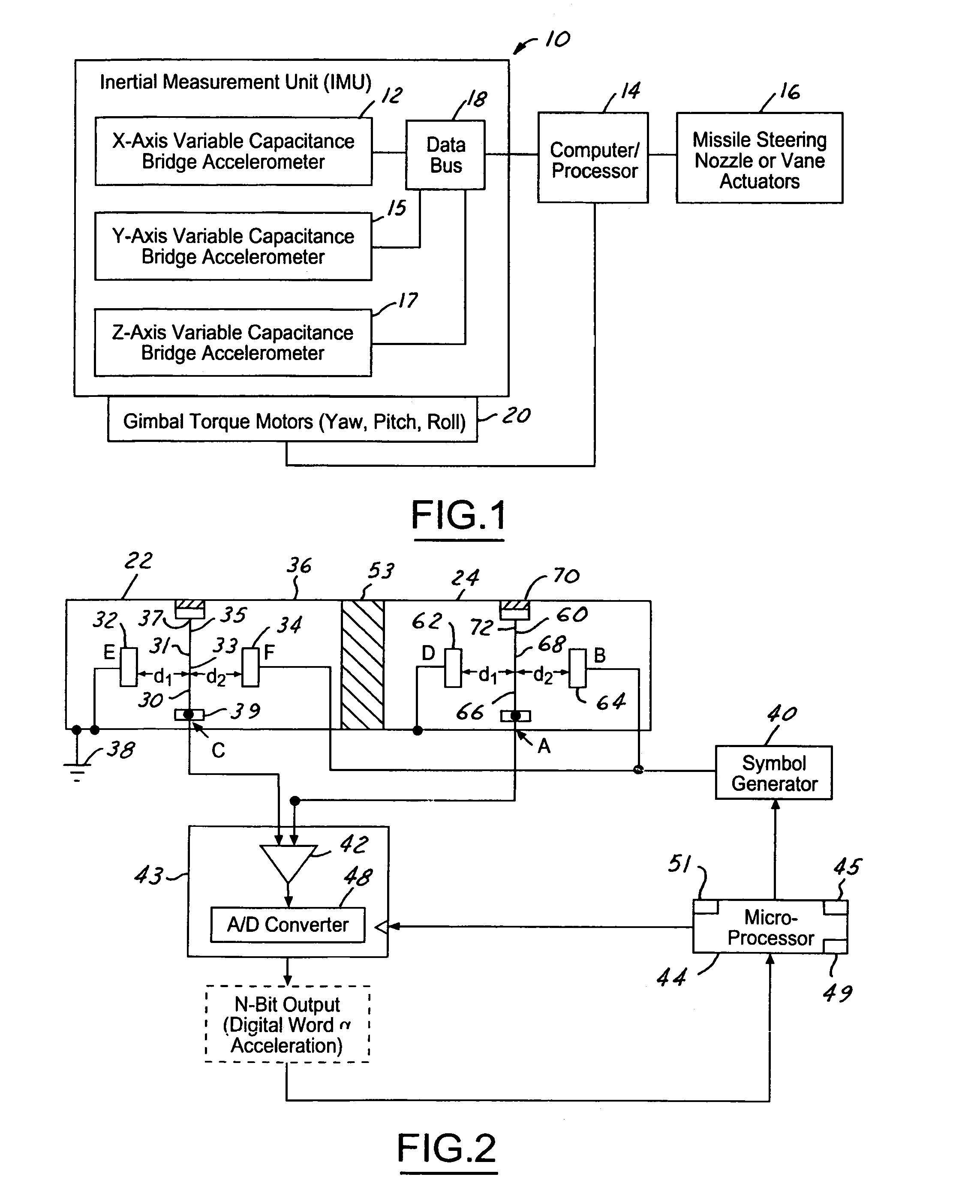 Extended accuracy variable capacitance bridge accelerometer