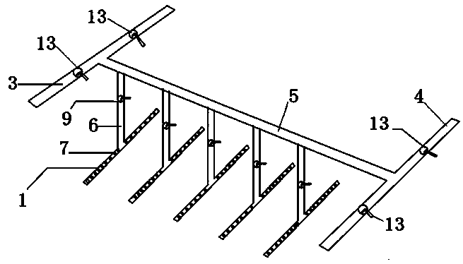 Fishing device for floccules produced during extraction process