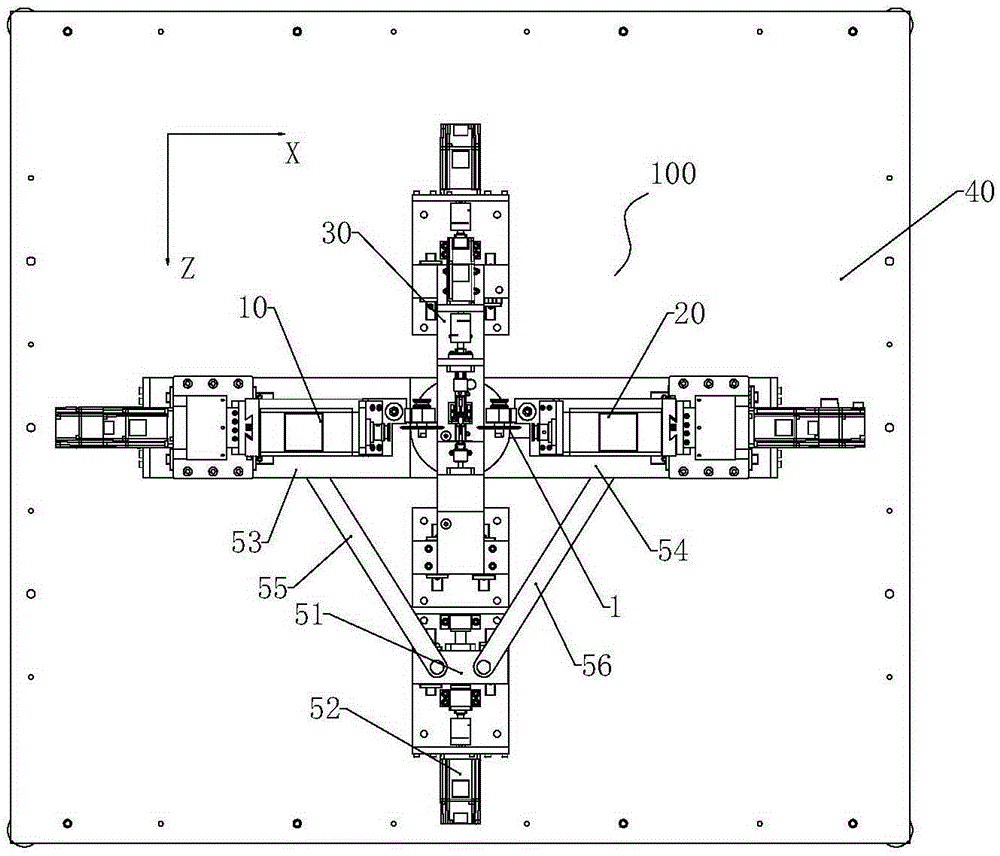 Horizontal double-tool embroidery machine