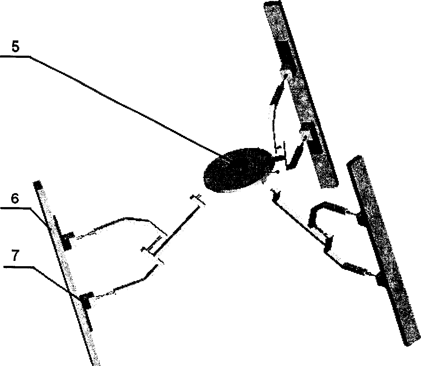 3-PPTTRS six freedom degree parallel precise jiggle robot