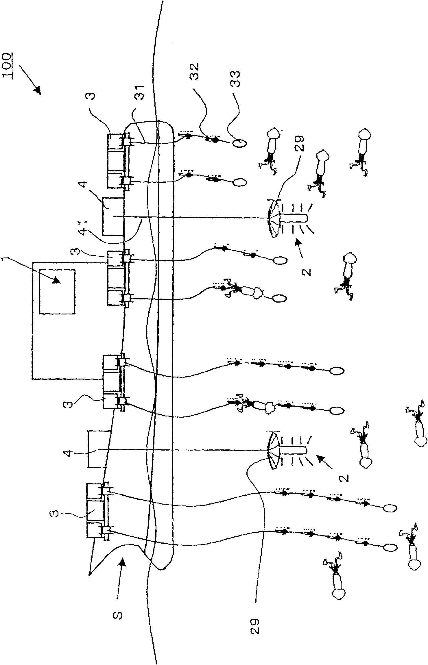 Fishing method and fish lamp device