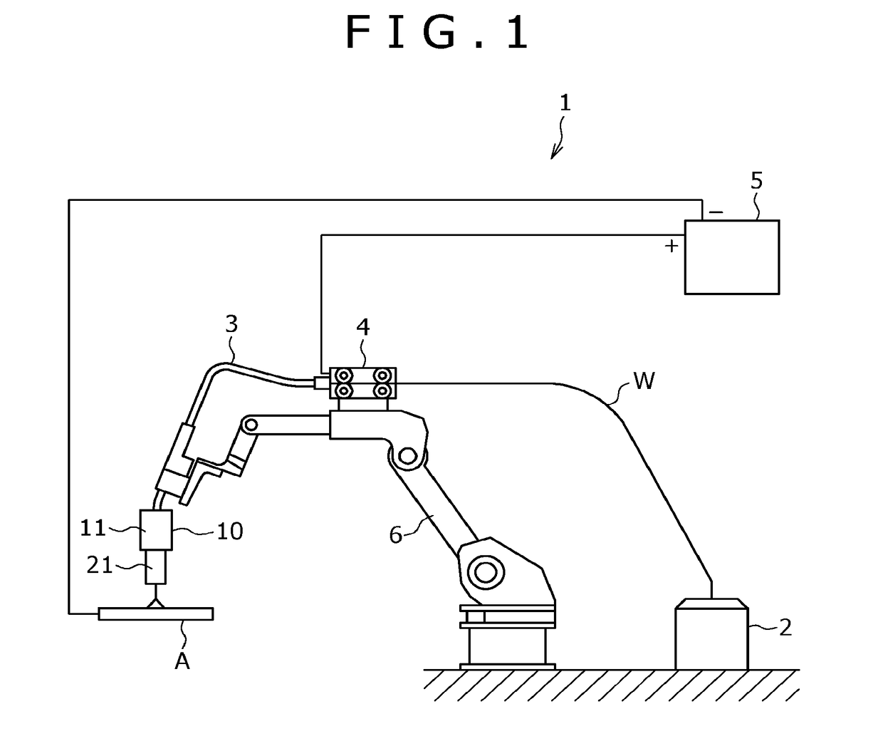 Welding torch, welding robot, and welding system