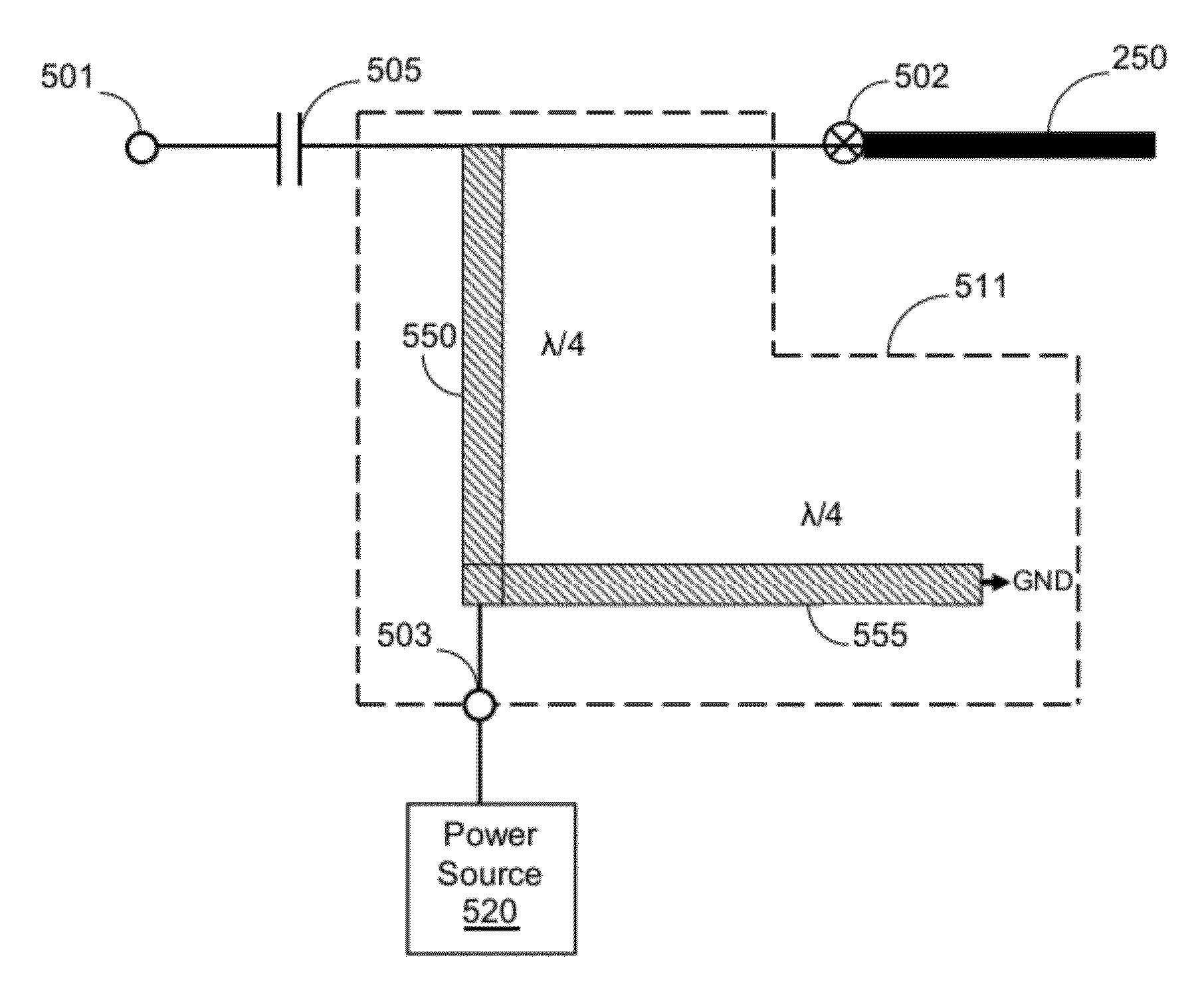 Single transmission line for connecting radio frequency modules in an electronic device