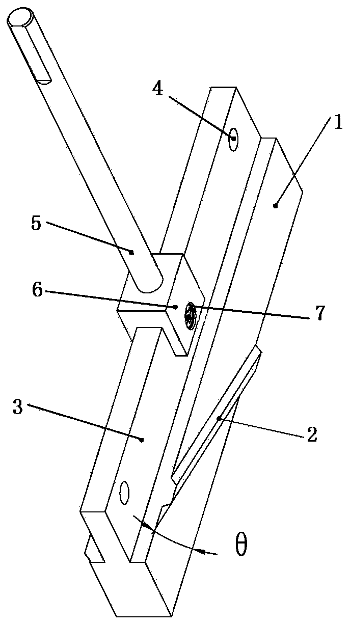 Dedicated tool for machining reamer shell sliding groove and machining method of sliding groove