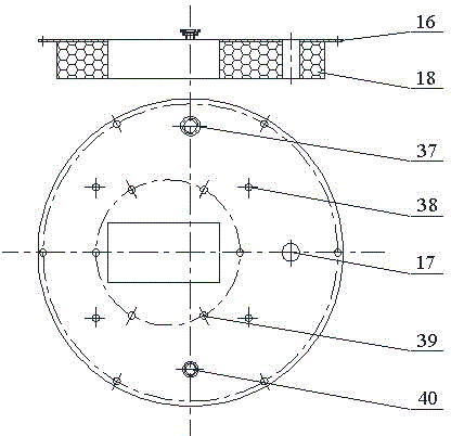 Testing device for external characteristics of high-temperature molten salt pump