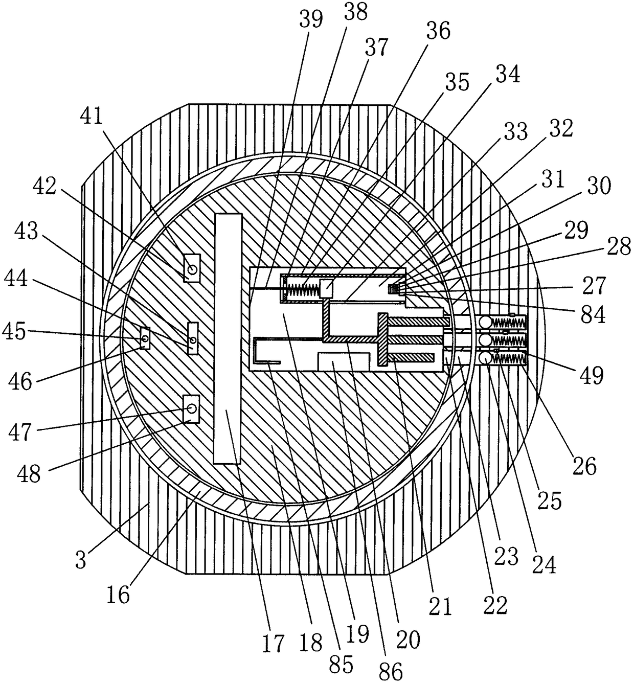 Puck lock system with active alarm