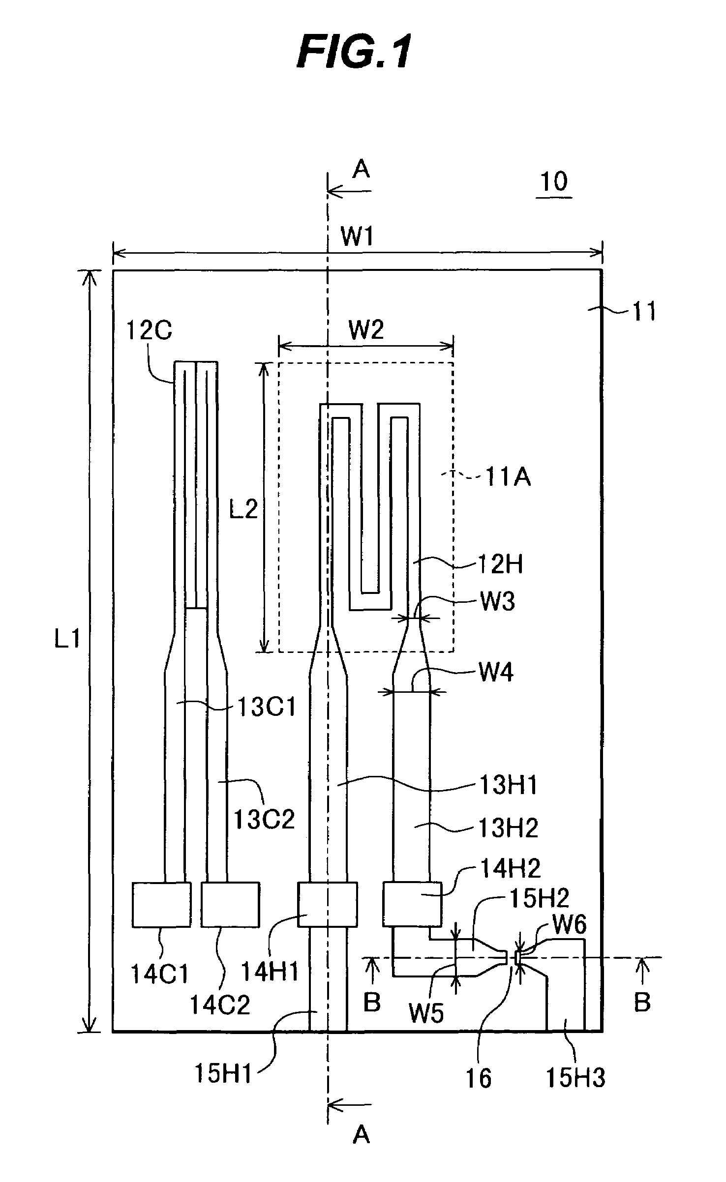 Physical quantity detecting device having second lead conductors connected to the electrodes and extending to the circumference of the substrate