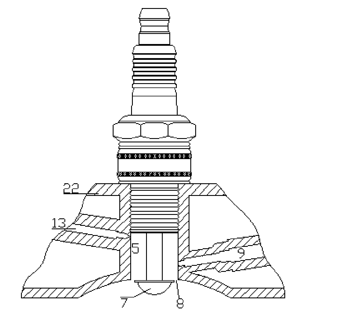 Direct injection system in engine cavity