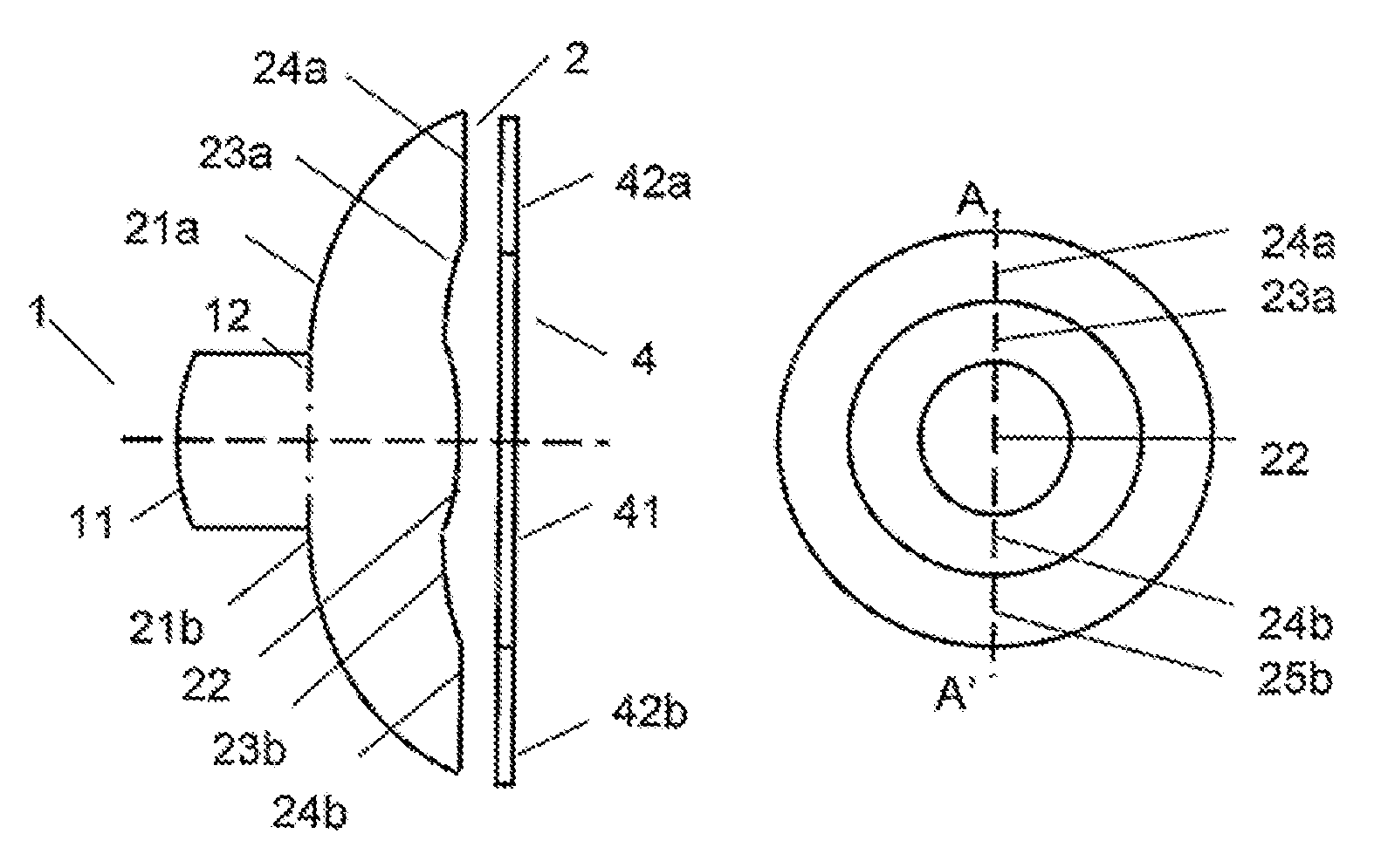 Wide angle display device