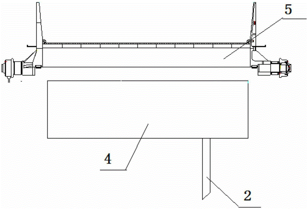 Material removal device for sintering machine trolley