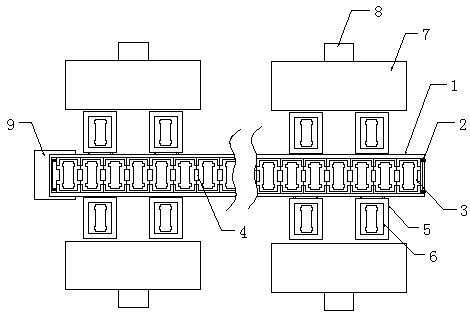 Automatic welding production line for hydrogen fuel cell bipolar plates