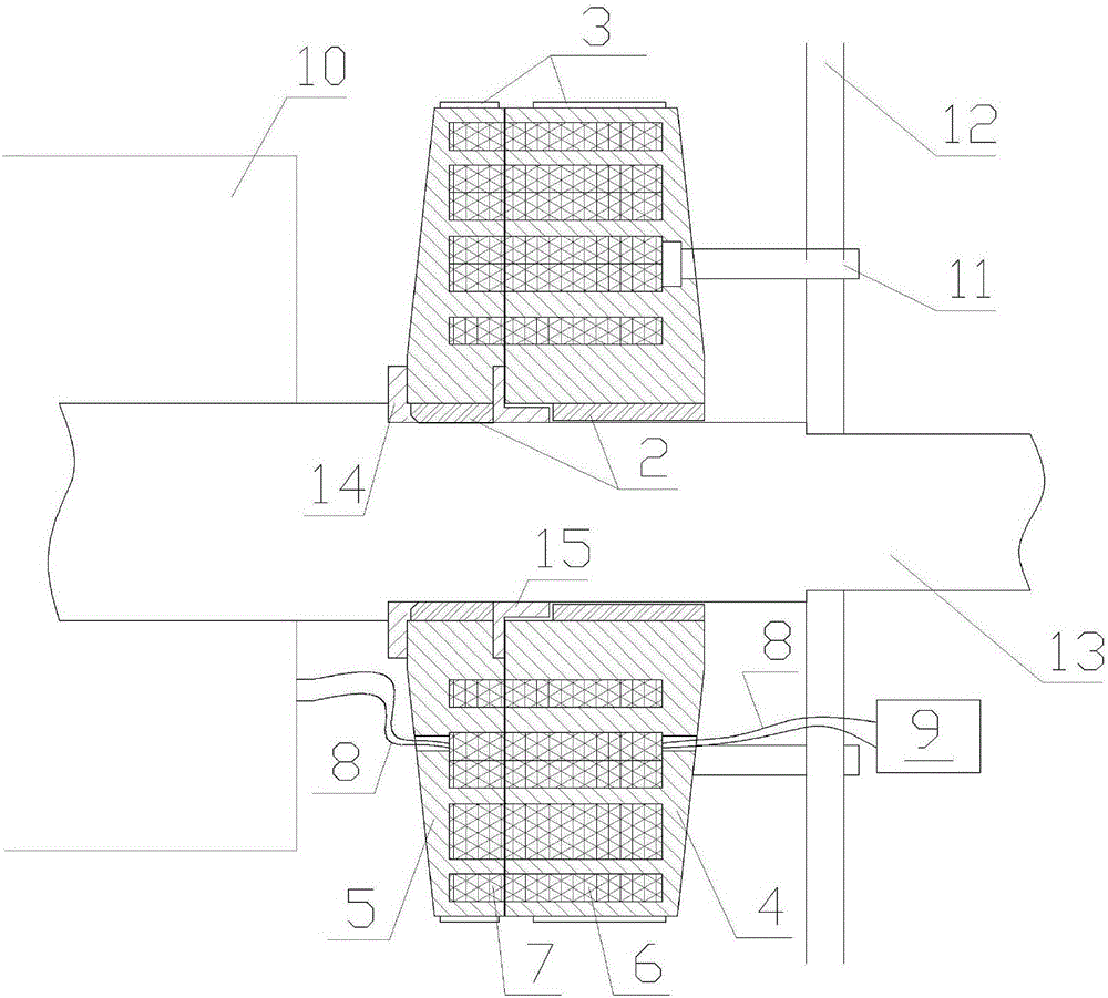 Three-phase core-type axial rotary converter for wireless energy transmission