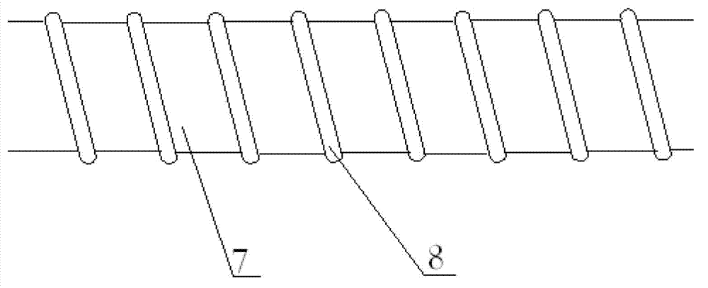 Spiral shield cable sheath extrusion device