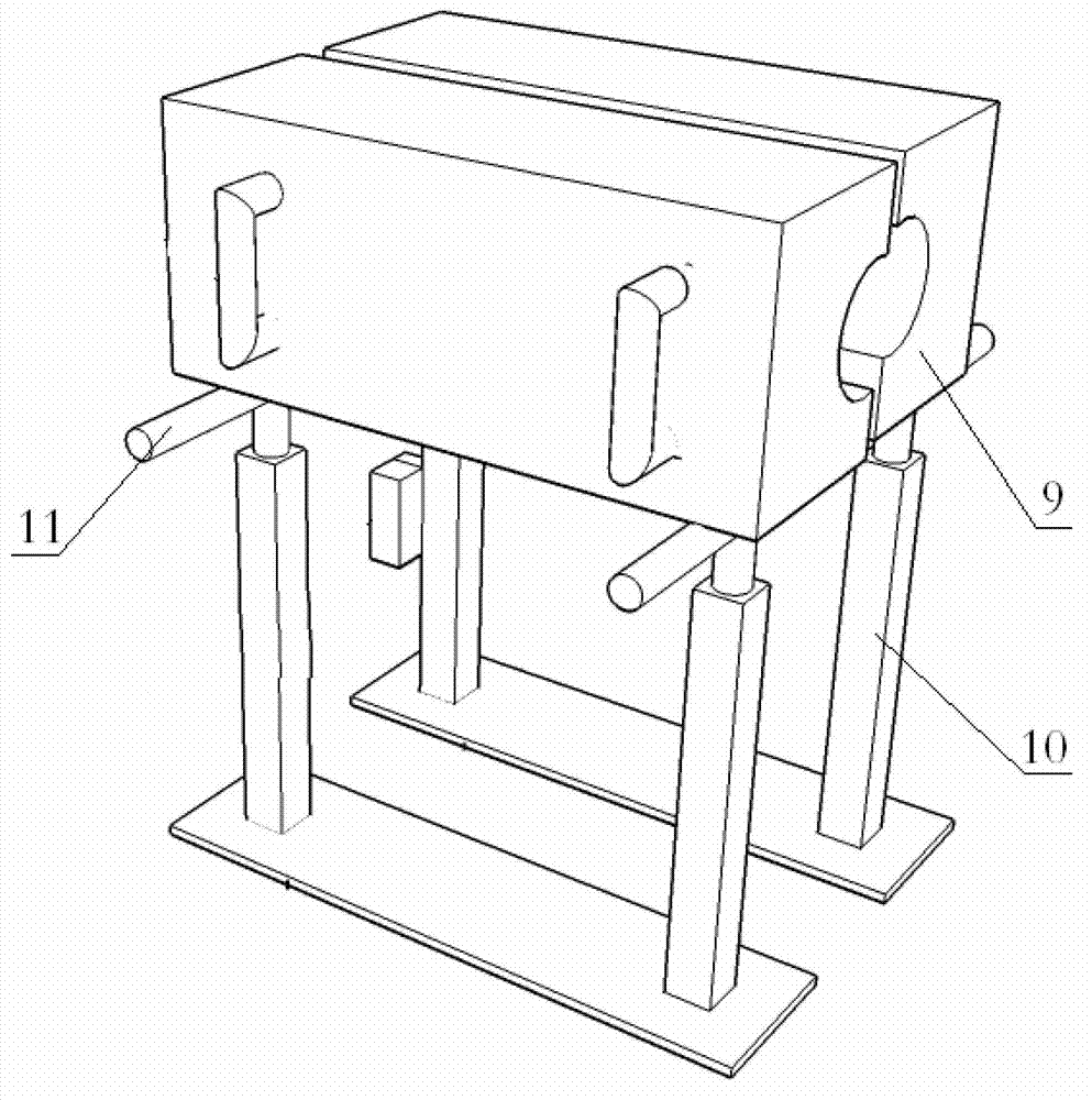 Spiral shield cable sheath extrusion device