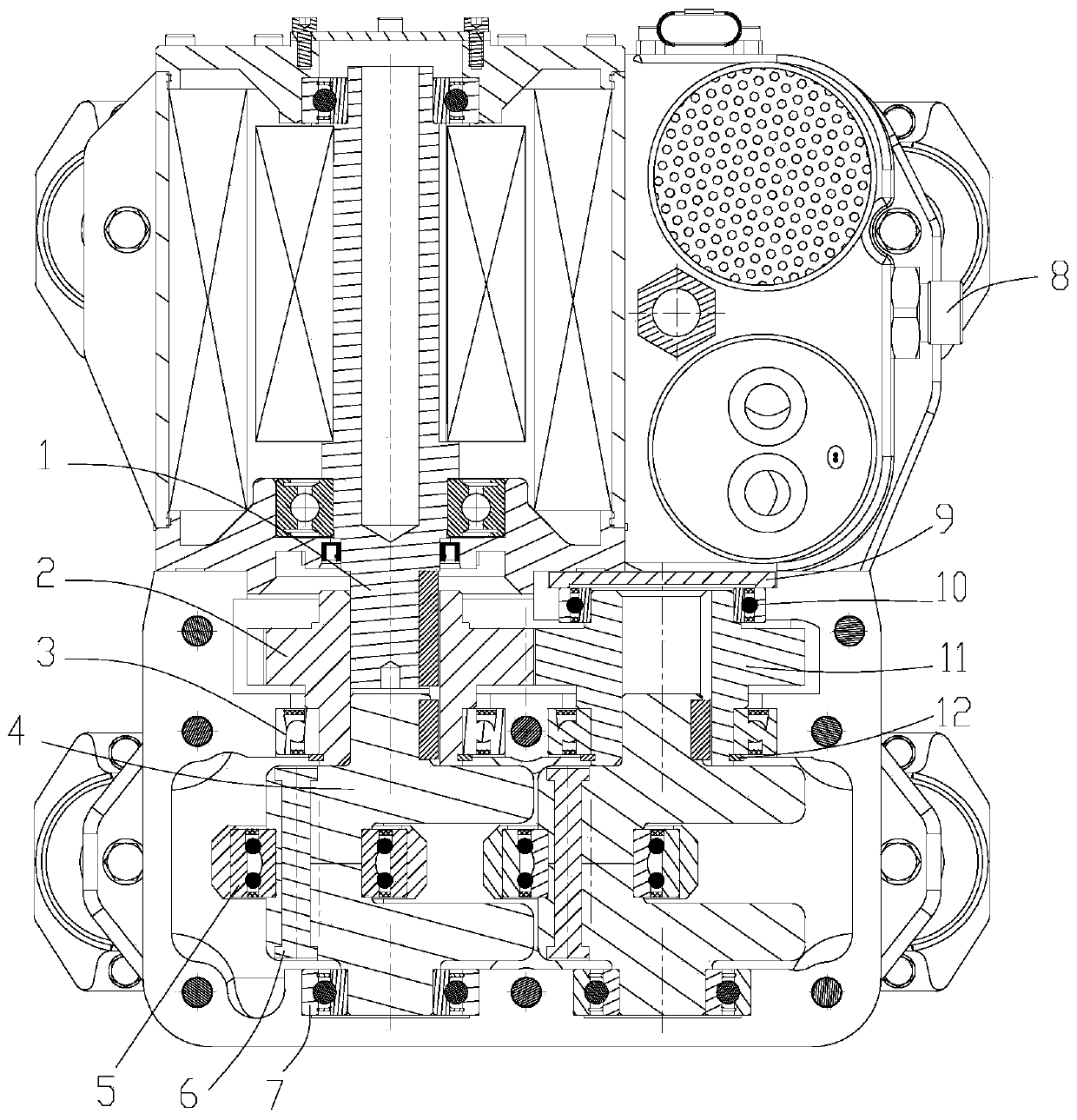 Vehicle air compressor and intelligent air supply system device thereof