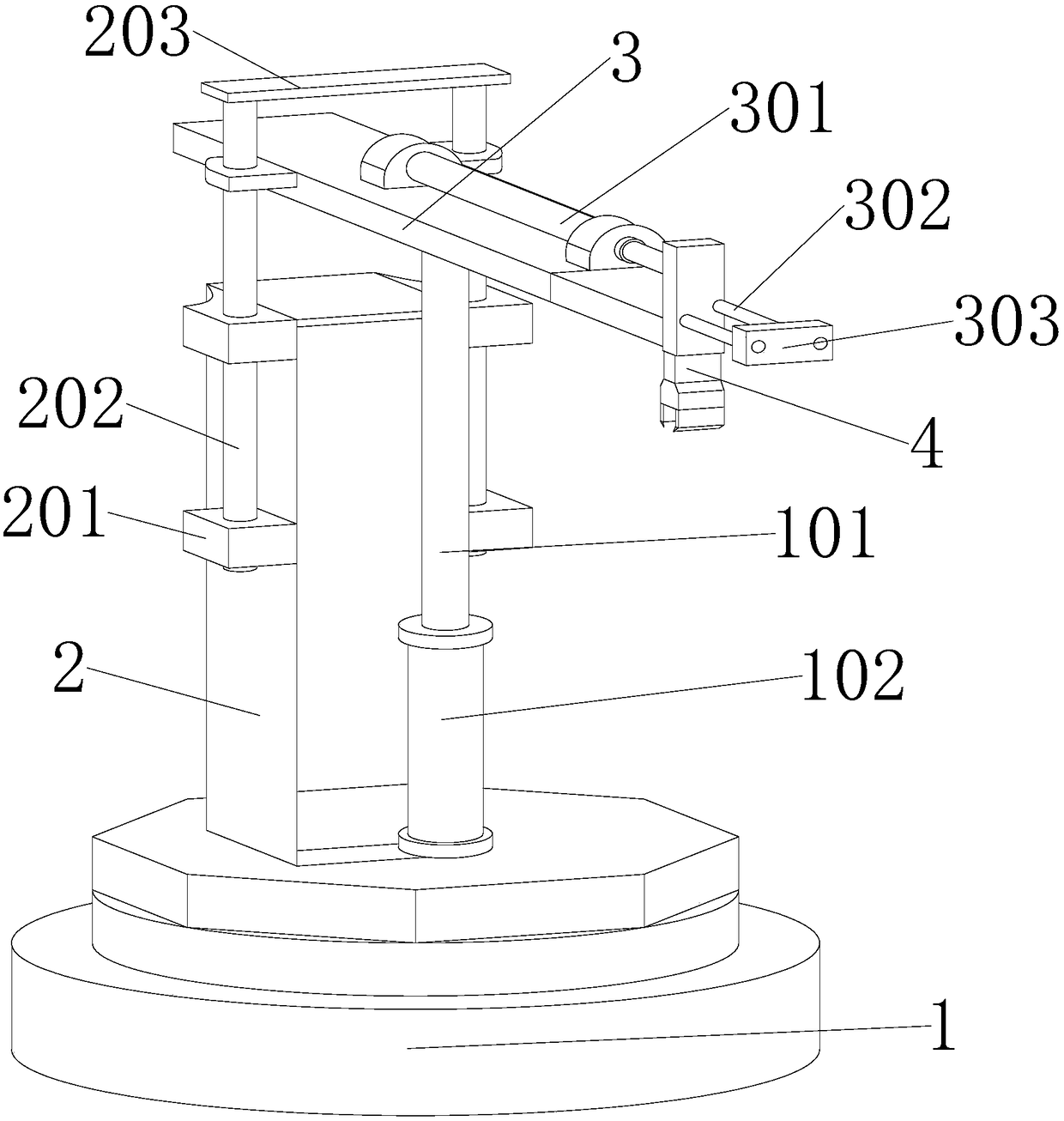 Grabbing mechanical arm