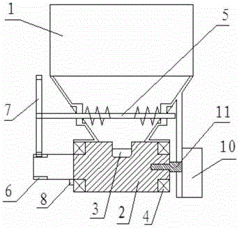 Automatic throwing device for solid powder materials