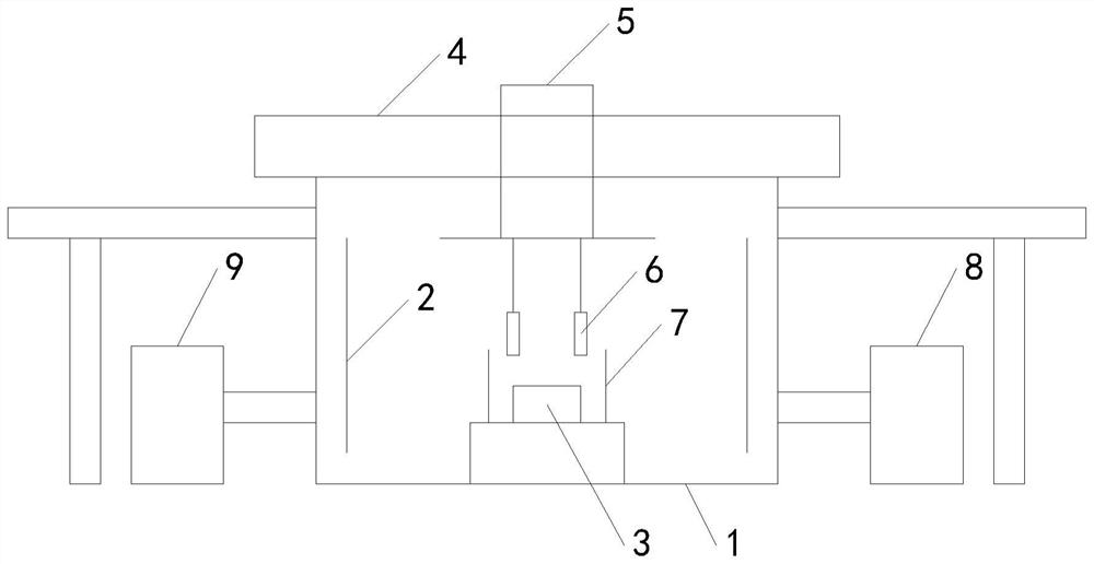 Copper immersion method and device for tungsten sponge matrix