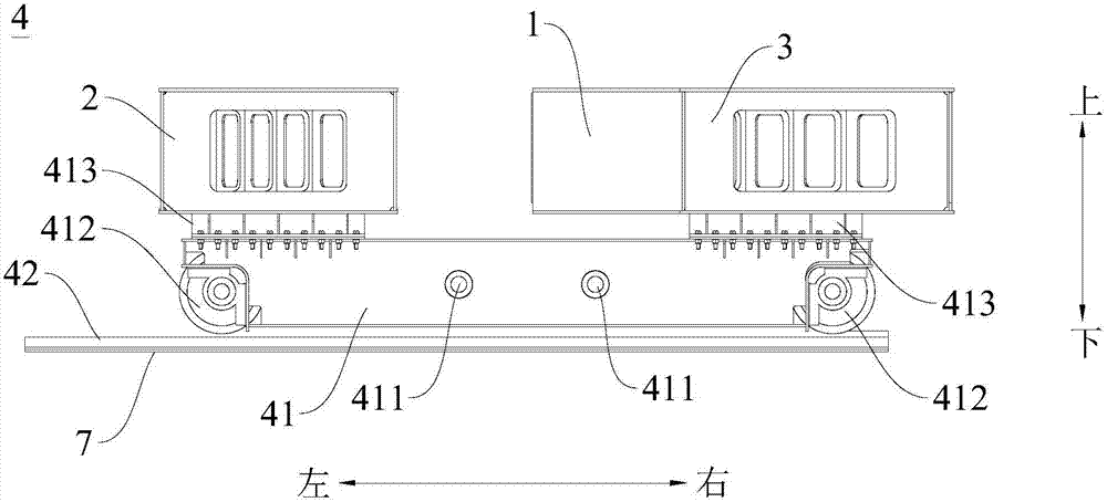 Straddle-type railway turnout