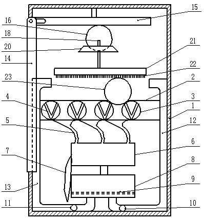 Automobile part cleaning device