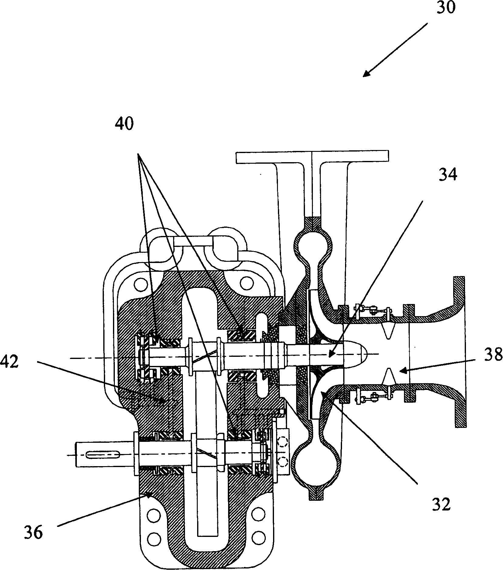 Middle-speed high-pressure multi-stage centrifugal blowing machine