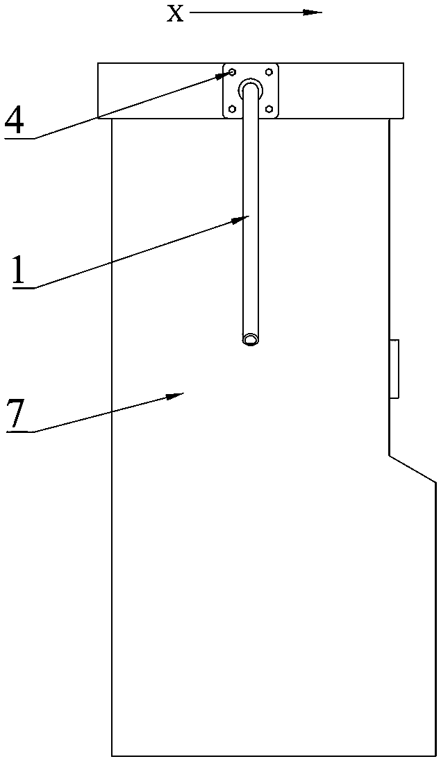 Rotating joint of rubber tube of oiling machine