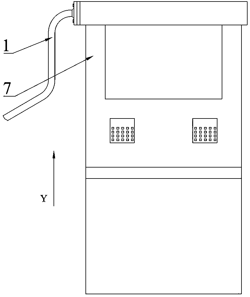 Rotating joint of rubber tube of oiling machine