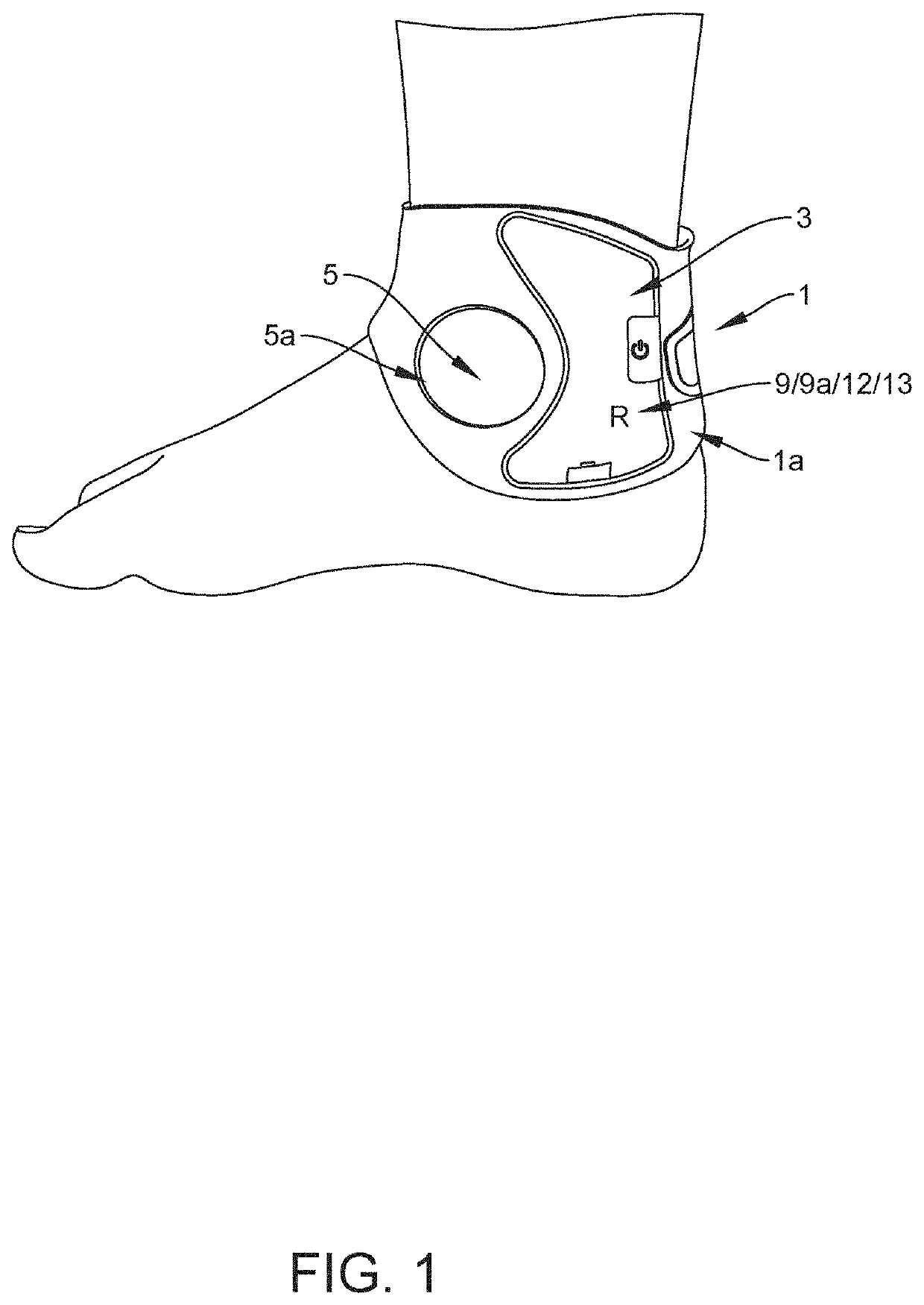 An ankle cuff for managing incontinence