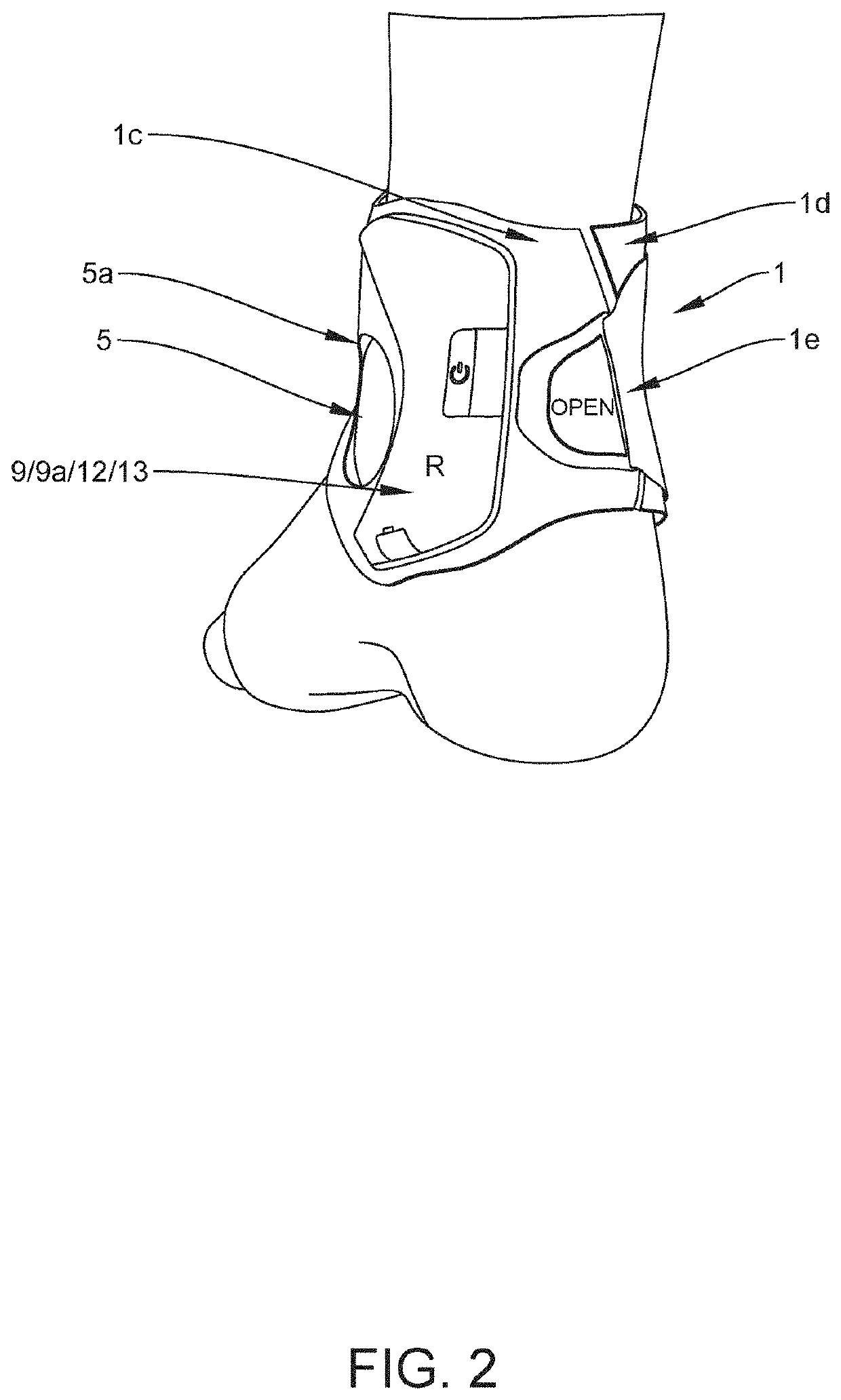 An ankle cuff for managing incontinence