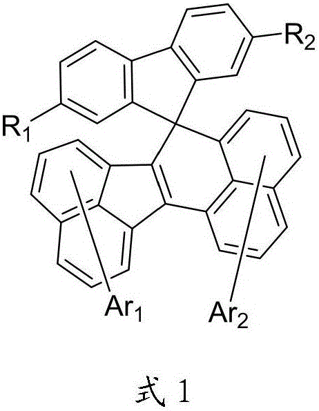 Organic photoelectric material containing spiral ring structure and application thereof