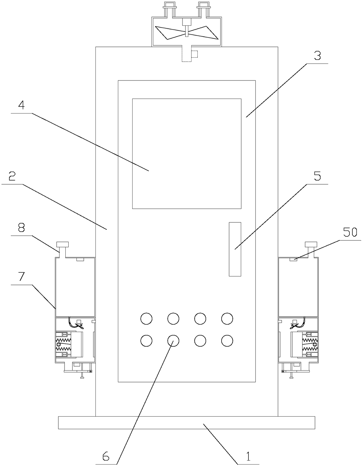 Intelligent switch cabinet with high temperature reduction effect for electric power system