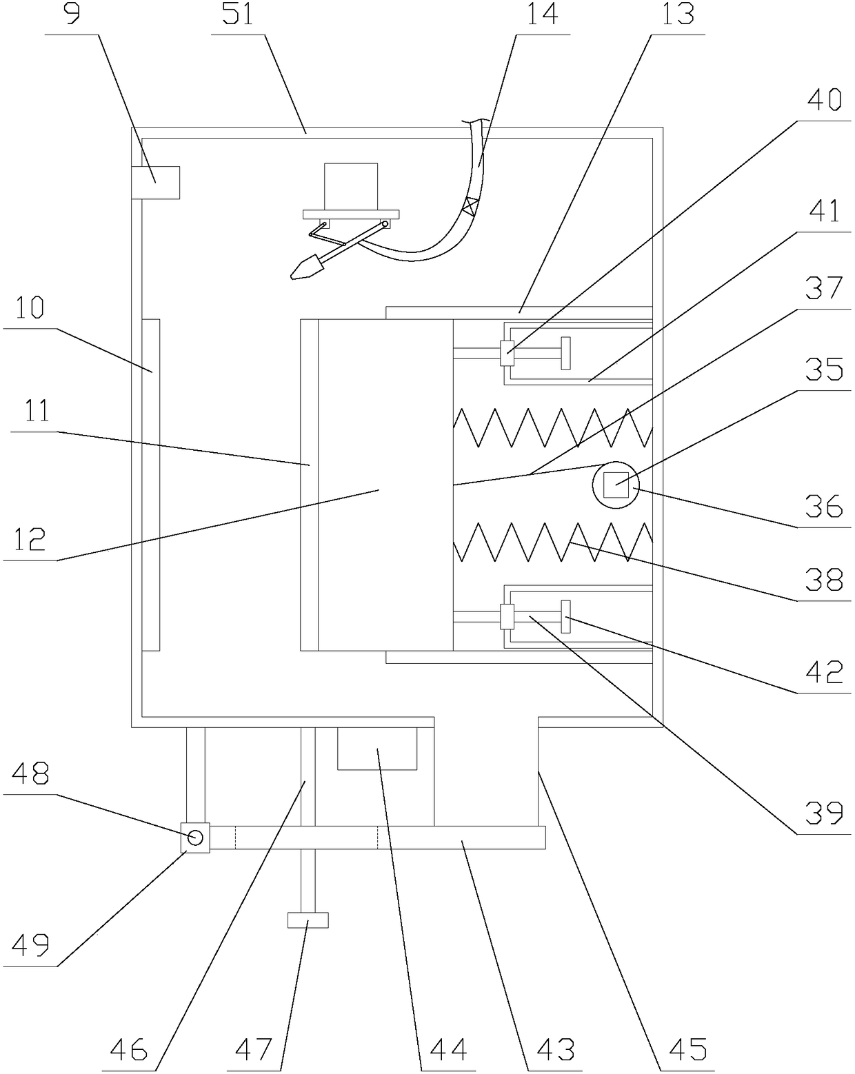 Intelligent switch cabinet with high temperature reduction effect for electric power system