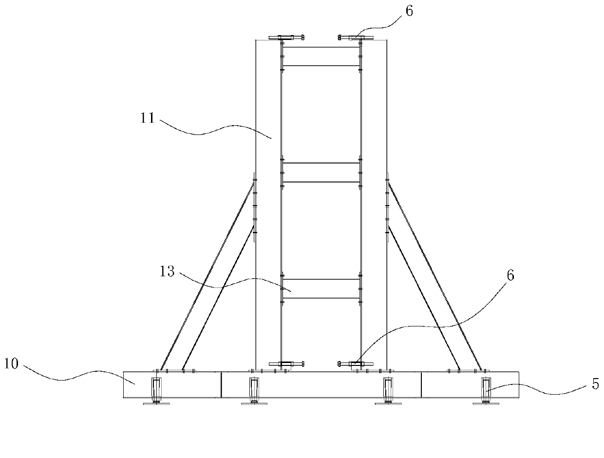 Steel pipe column insertion accurate positioning structure and construction method for accurate positioning