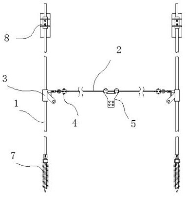 A high-altitude stabilizing device for building exterior wall construction