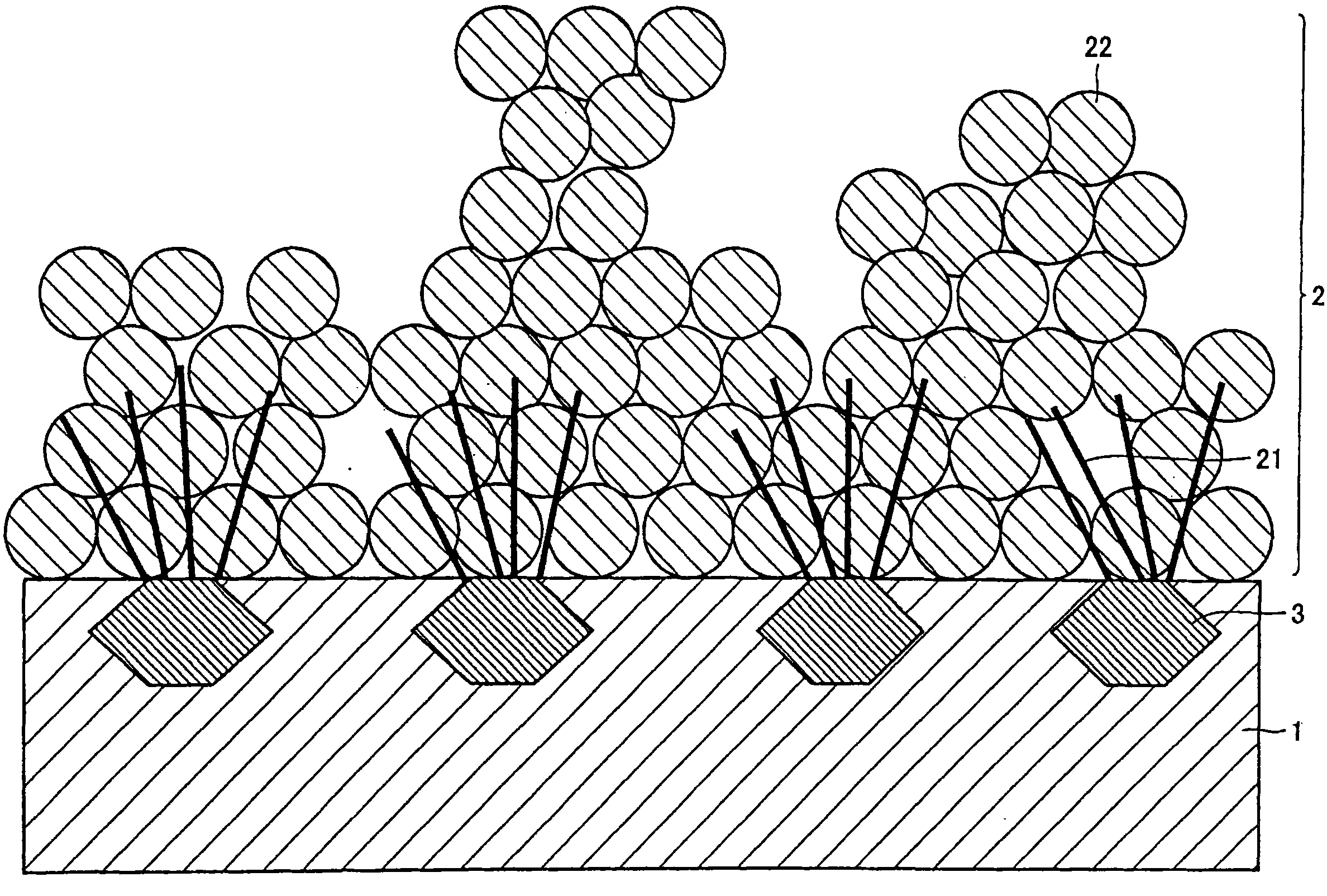 Capacitor electrode member, its manufacturing method and capacitor with same